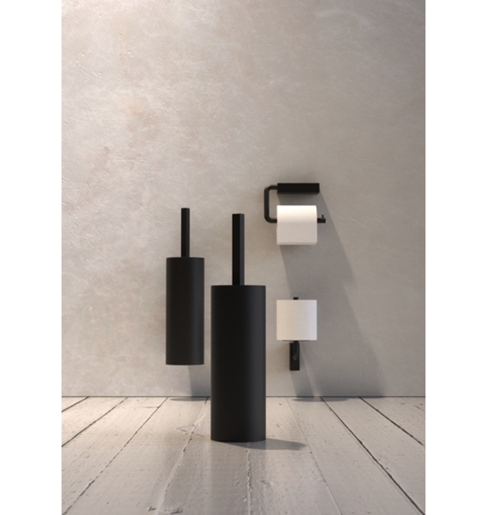 FROST Ершик для унитаза 3, напольный » черный Нержавеющая сталь Черный Q302236575  - Вид №4