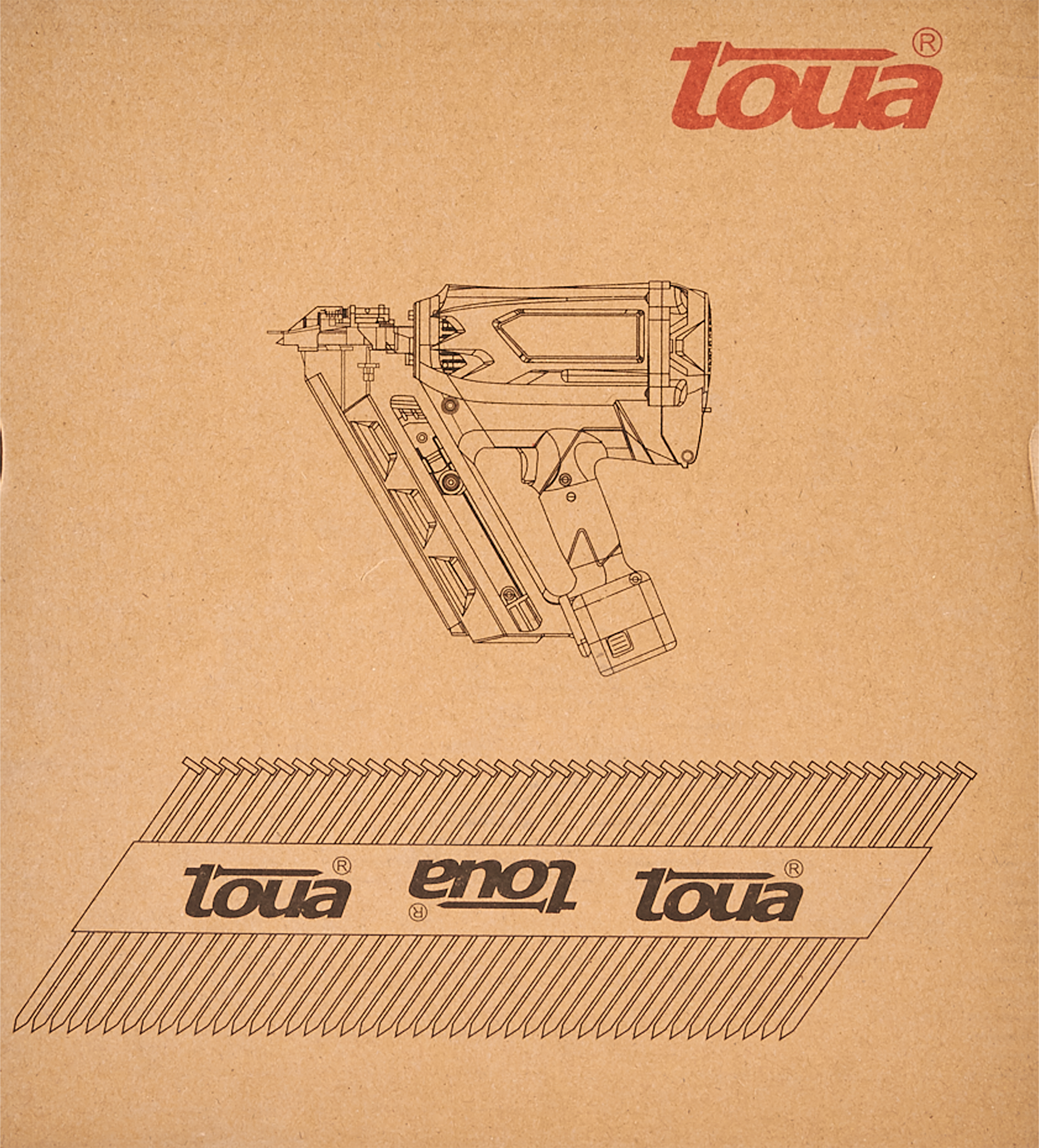 89070450 Гвозди по дереву рифленые 28763RIEG 2.87x63 мм, 3000 шт. STLM-0077953 TOUA  - Вид №4