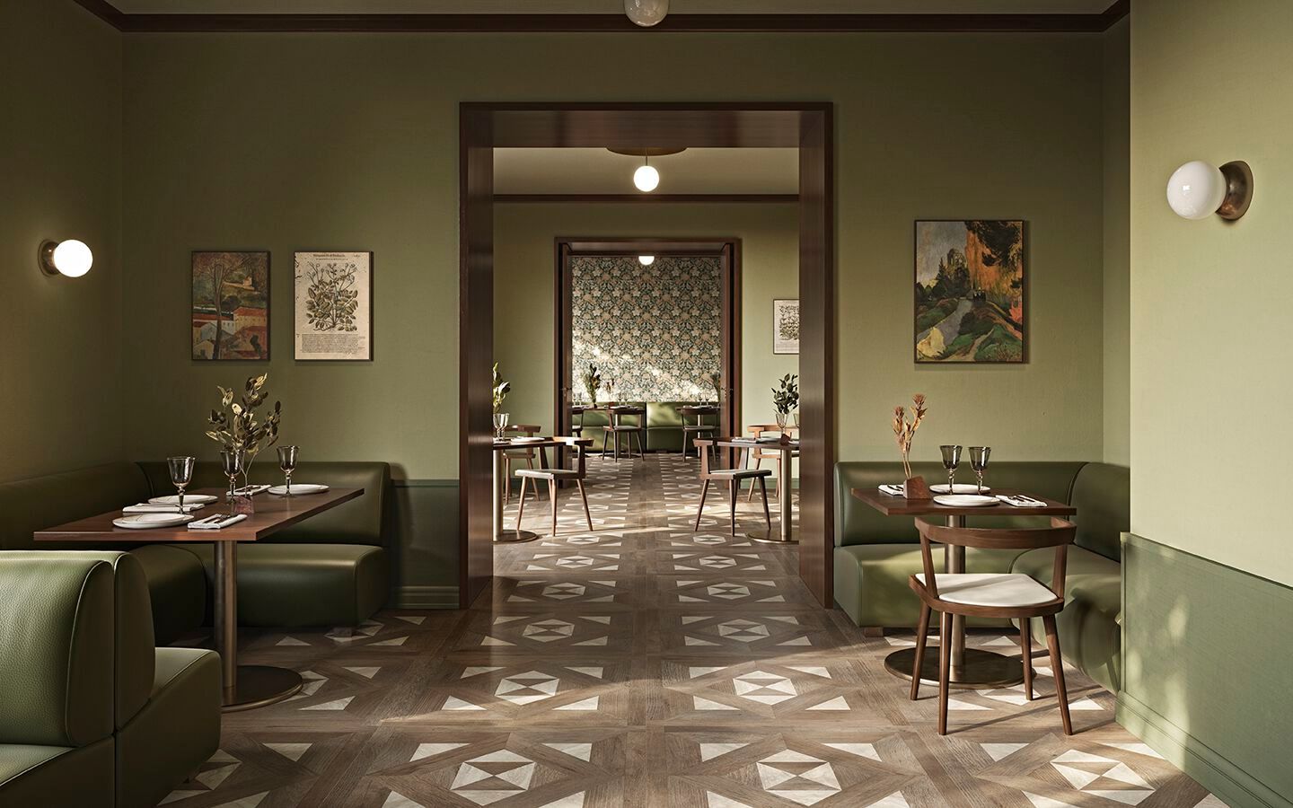 Пол / облицовка керамогранита под дерево CERAMICA SANT'AGOSTINO Yorkwood ARCH-00061925 - Вид №1