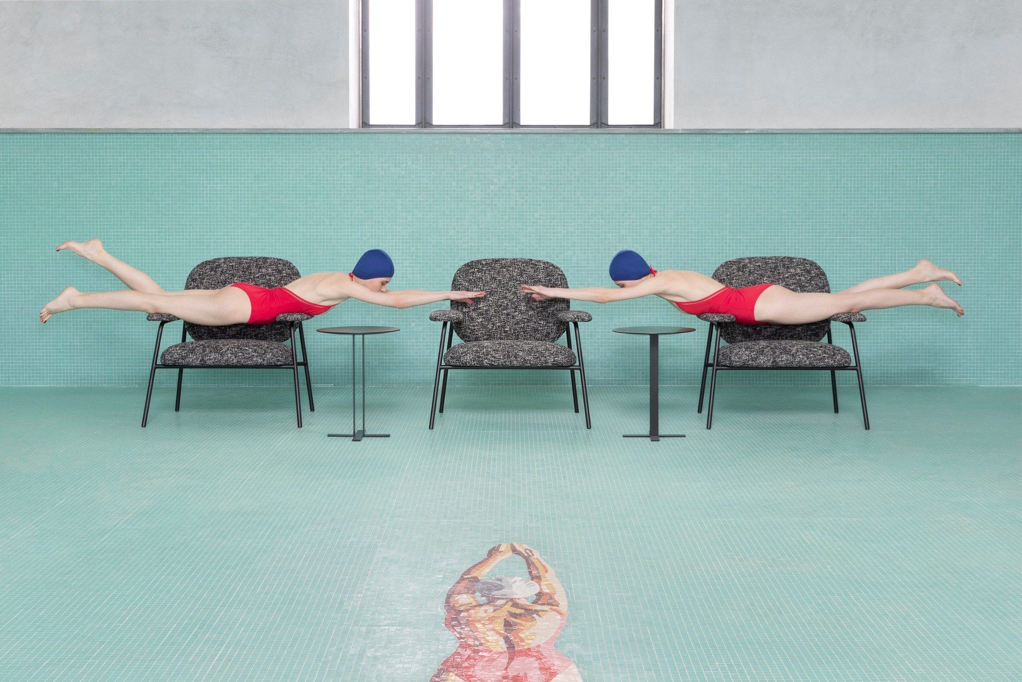 Тканевое кресло с подлокотниками Saba Italia Philo ARCH-00151590 - Вид №3