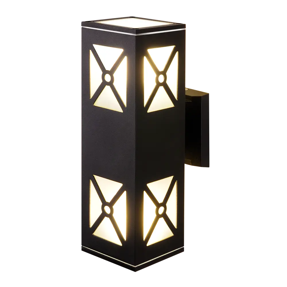 Светильник уличный настенный Elektrostandard Techno 1405 2xE27x60W IP54 цвет черный STLM-2036809 - Вид №1