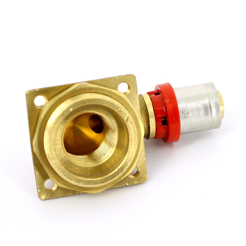 Водорозетка пресс-В с контргайкой 3/4" для стиральных машин и встраиваемых сливных бачков TIEMME 16x1/2" 1650175 - Вид №3