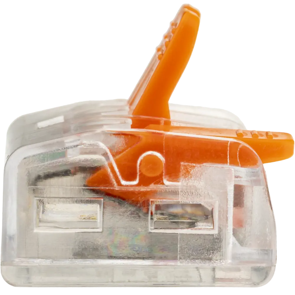 84746784 Клеммы соединительные монтажные с рычажком Duwi СМК 223-413 3-проводные 4мм² прозрачные 50 шт 26716 4 STLM-1106616  - Вид №3