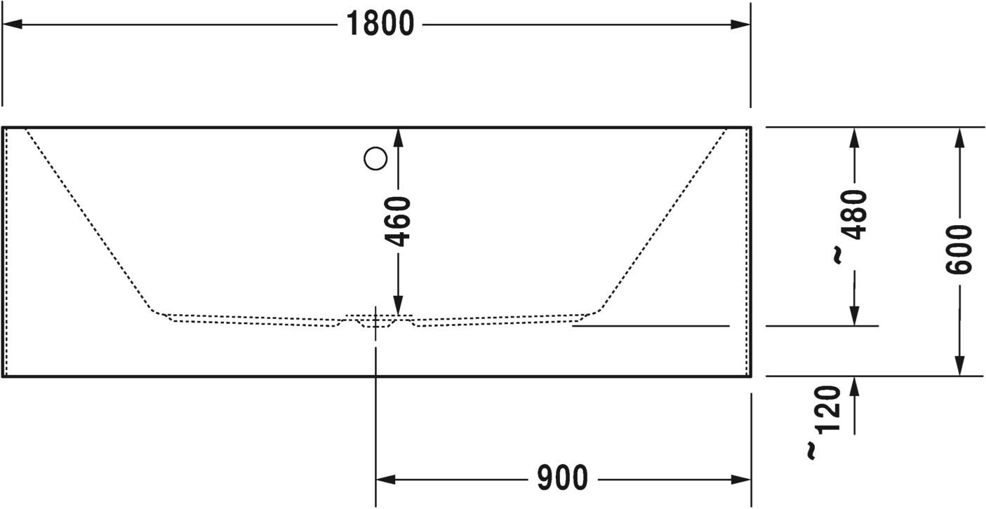 Duravit Отдельностоящая прямоугольная акриловая ванна Vero air 700418 - Вид №4