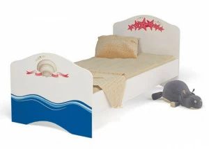 Кровать классика ABC-KING Ocean (160*90) без ящика (для девочки)