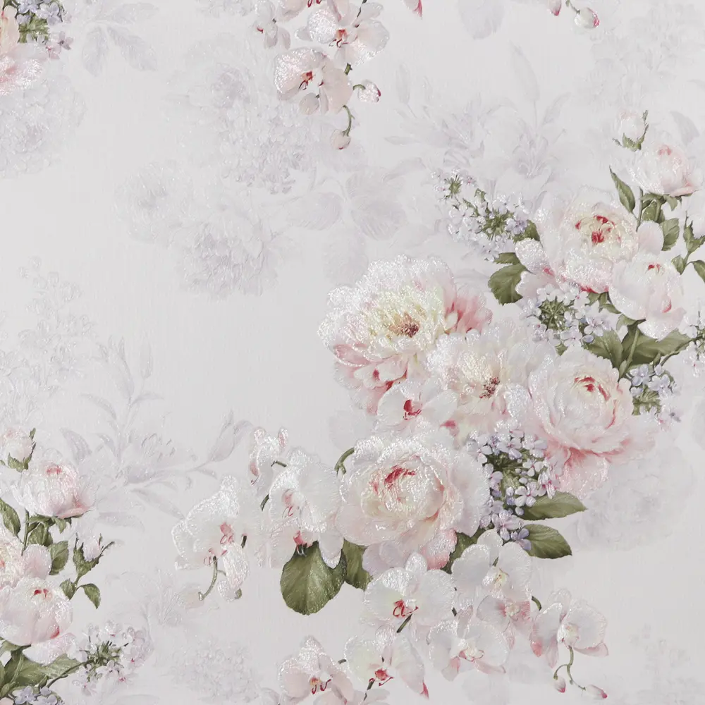 ELYSIUM Флизелиновые обои Рассвет белый - элегантность в каждой детали 83236181 STLM-0039696 - Вид №1