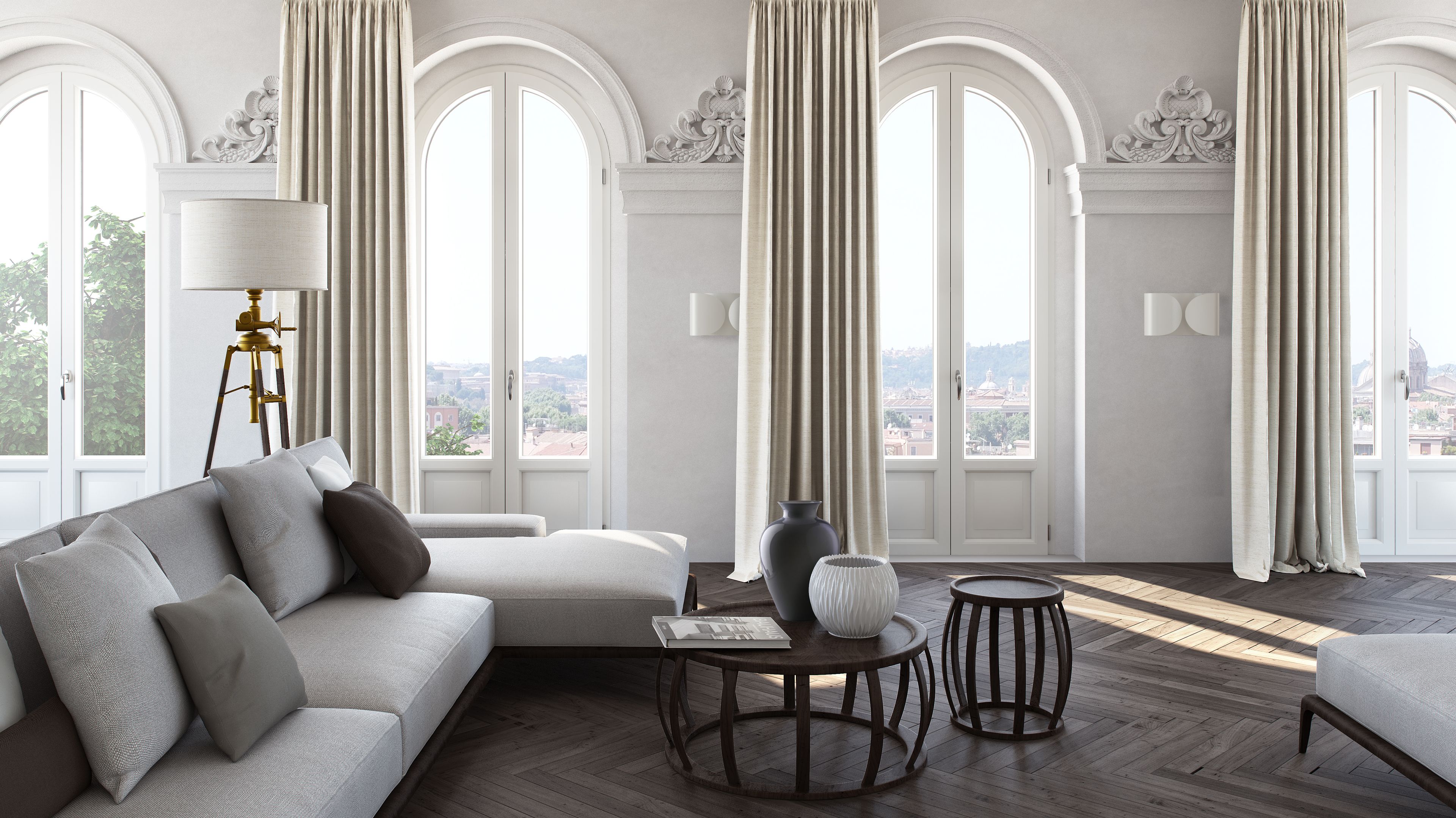 Окно из ПВХ с двойным остеклением NURITH DOMUS ARCH-00029508 - Вид №1