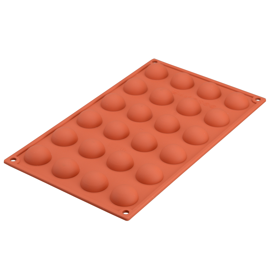 20.006.00.0065 Форма для приготовления пирожных semisfera 17,5 х 23 см силиконовая Silikomart  - Вид №5