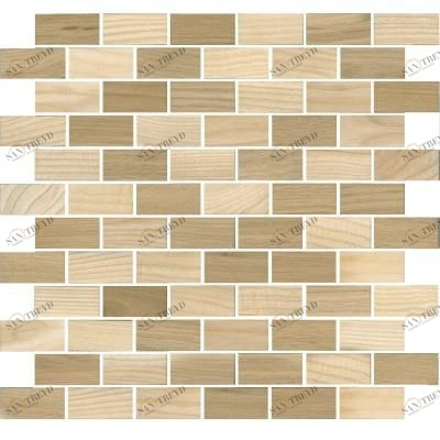 Мозаика и 3D панели из дерева Tarsi Кирпич 2d211 Дуб Селект (Гладкая) 331х331 мм 1401100113