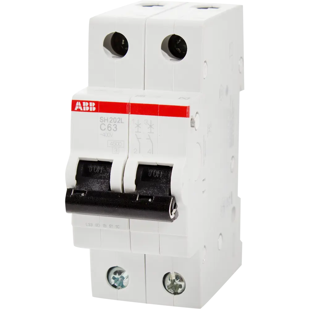 Автоматический выключатель ABB SH202L 1P N C63 А 4.5 кА 2CDS242001R0634 12486597 STLM-2132950 