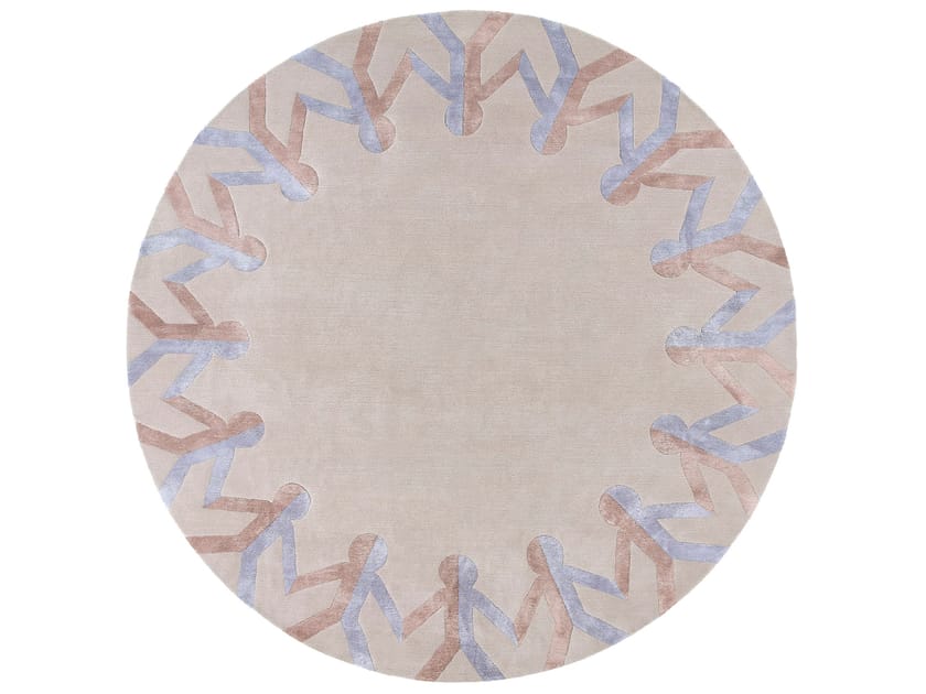 Круглый шерстяной ковер ручной работы Deirdre Dyson Paper &amp ARCH-00109069