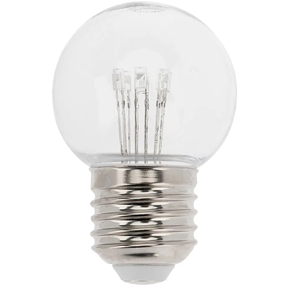 Лампа светодиодная E27 6 LED шар прозрачный нейтральный цвет белый 82977133 STLM-2015963 Santreyd  - Вид №1