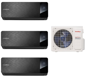 9244171 Кондиционер настенный мультисплит-система GoldStar GSA3OI-FM/out-21HN8 + FM/in-07+07+09HN8 черный