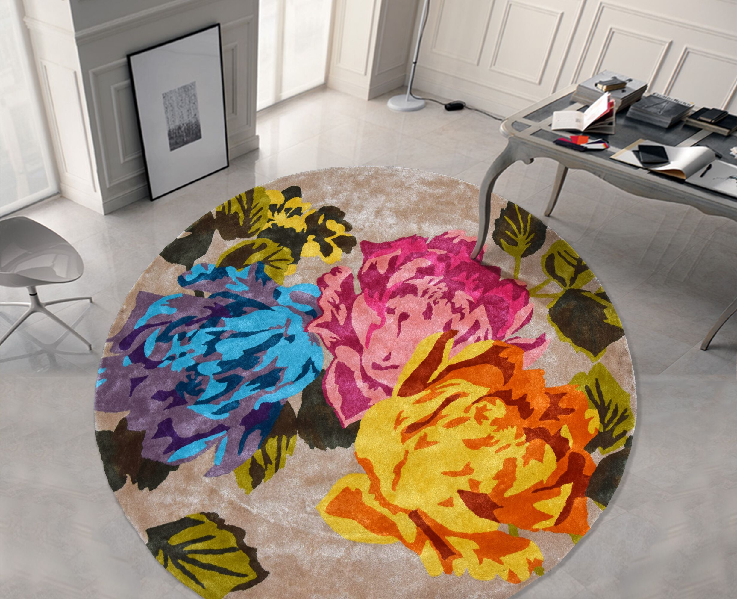 Круглый ковер с длинным ворсом Ademi Exclusive ARCH-00153325 - Вид №1