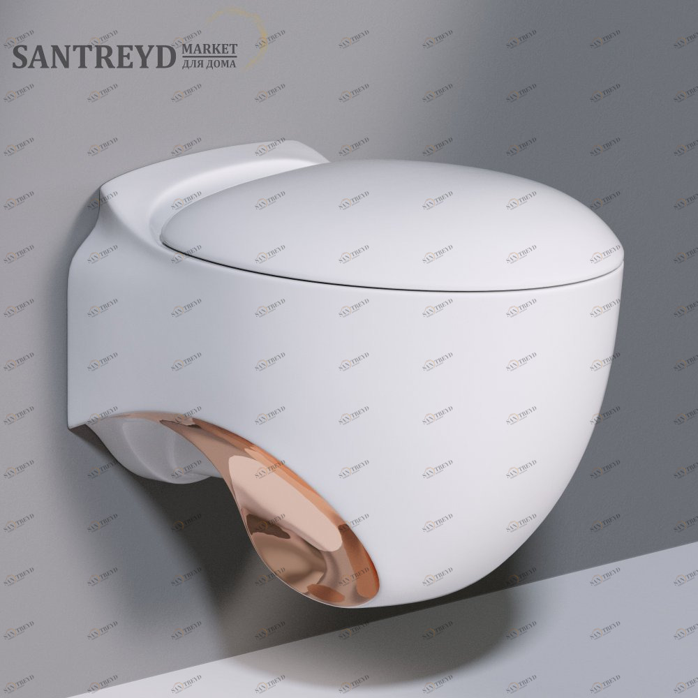 SS531T0R0V6.257 Подвесной унитаз настенный Медный A. e T. Italia ACCENT Италия AeT ITALIA