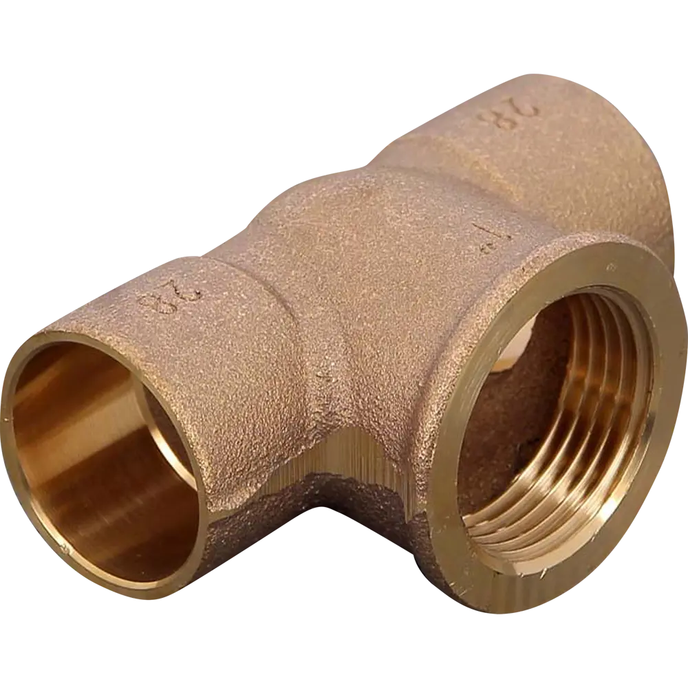 Тройник пайка Viega внутренняя резьба 28 ммx1" медь 258955 STLM-2083445