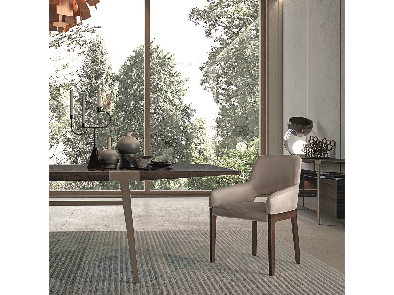 Тканевый стул с подлокотниками Turri Domus ARCH-00079886 - Вид №4