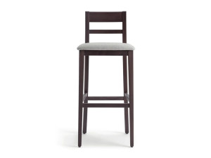 Высокий стул из бука с мягким сиденьем