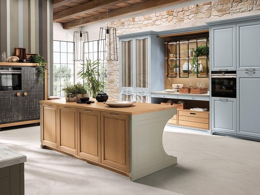 Aster Cucine Модульная деревянная кухня с ручками Portrait sun-id-1379470 - Вид №1