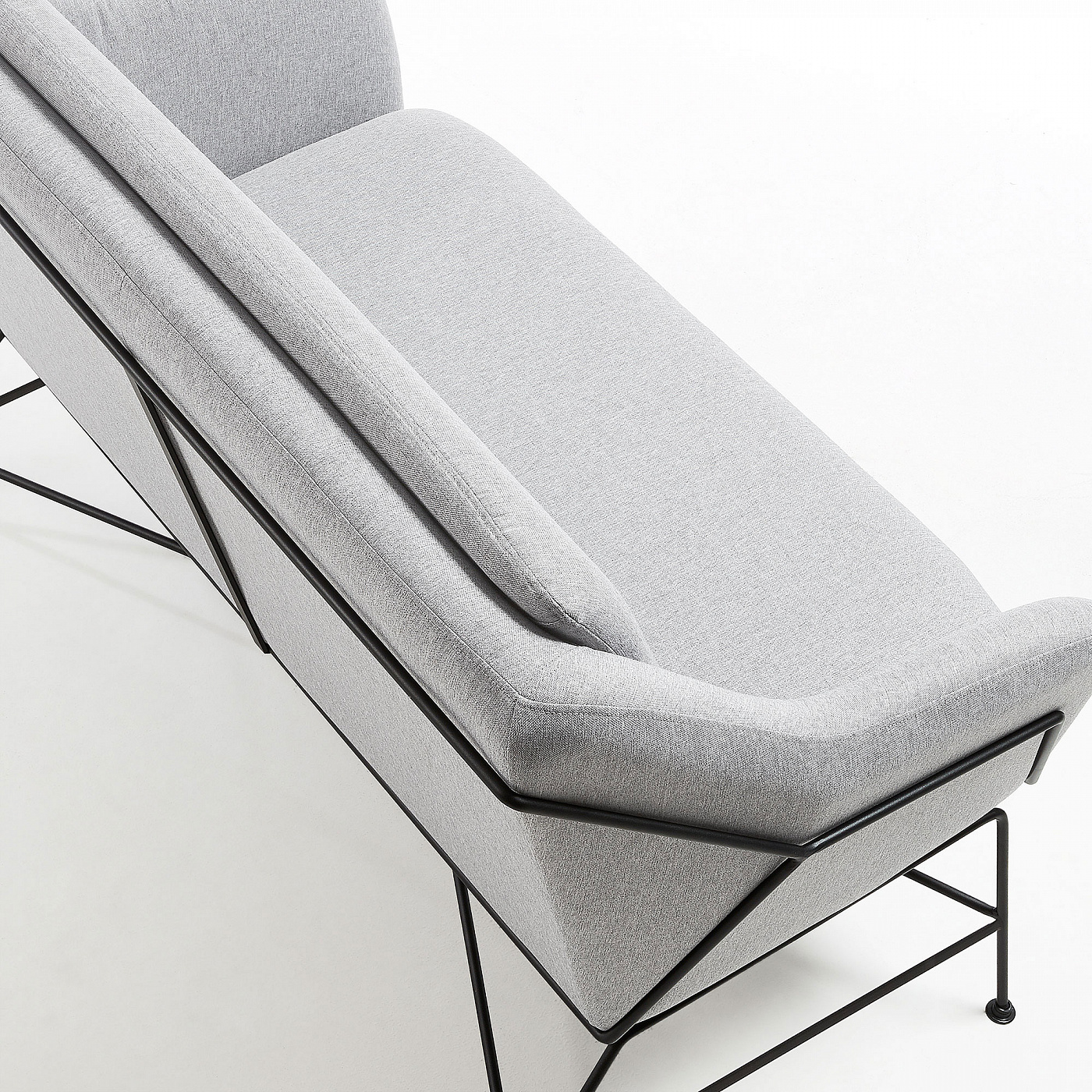 068783 Диван серый 128 см La Forma Brida  - Вид №1