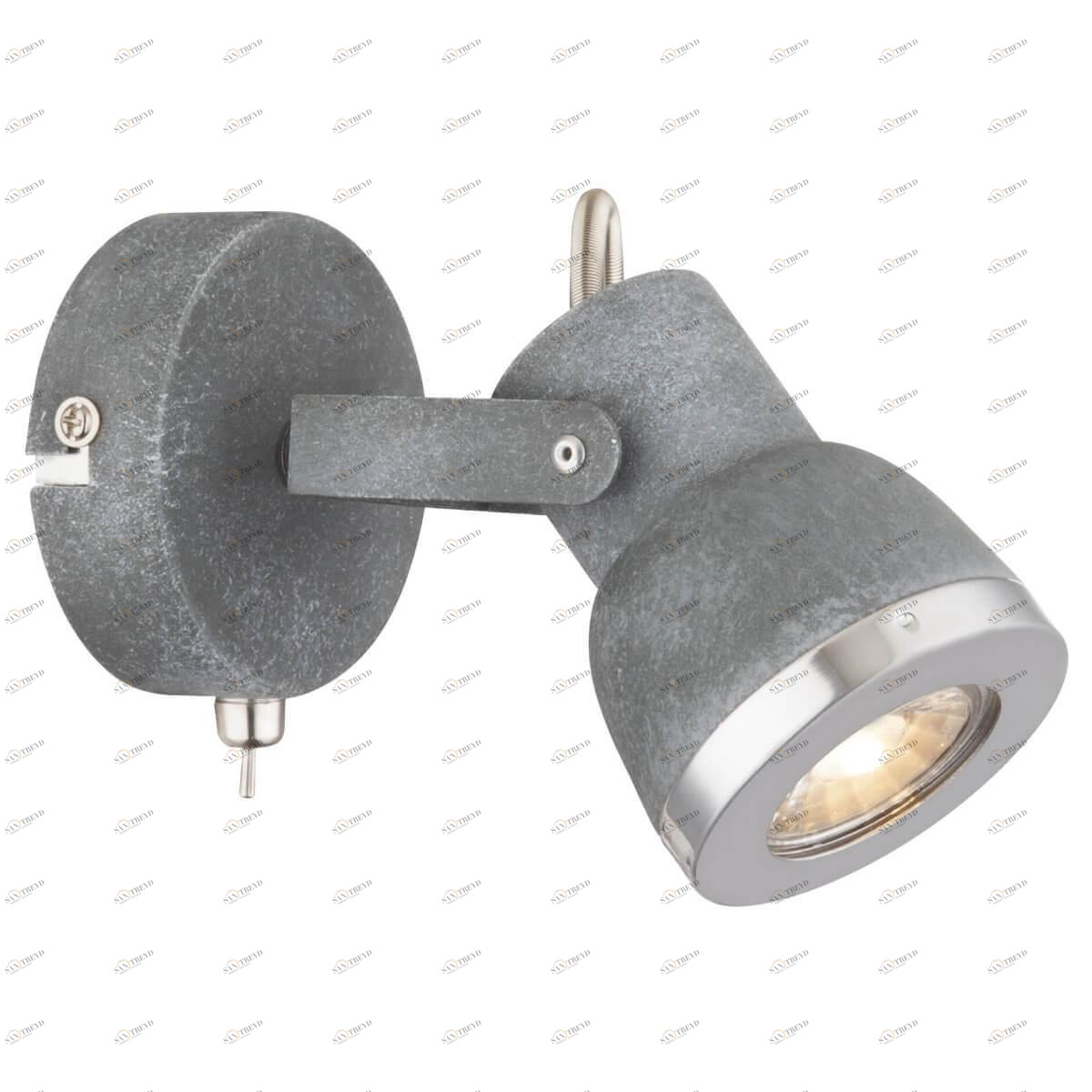 Спот настенный галогеновый серый Sabinyo 57000-1 GLOBO SABINYO 00-3925307 Серый Ceramica Globo 