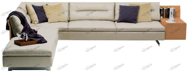 Poltrona Frau Модульный диван с журнальной полкой La collezione - divani e poltrone sun-id-1502655