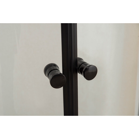 Orange E01-100TB Душевой уголок с поддоном 100х100х205 4MM прозрачный черный Хром sun-id-1517003 - Вид №1