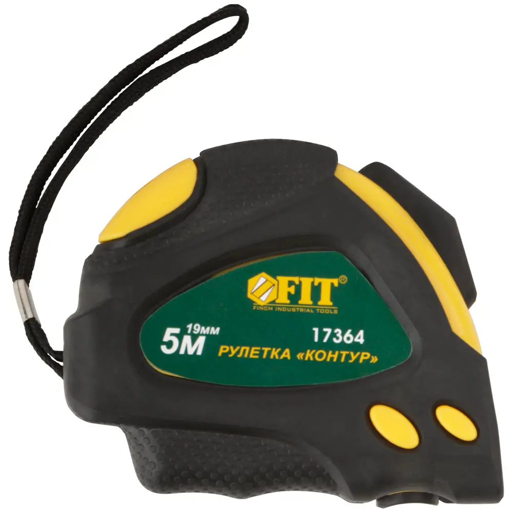 Рулетка Fit Контур, с автостопом, 5 м x 19 мм 83847326 STLM-2204887  - Вид №1