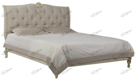 Arrediorg.it® Кожаная кровать королевского размера с тафтинговым изголовьем Coppelia Df862-18 