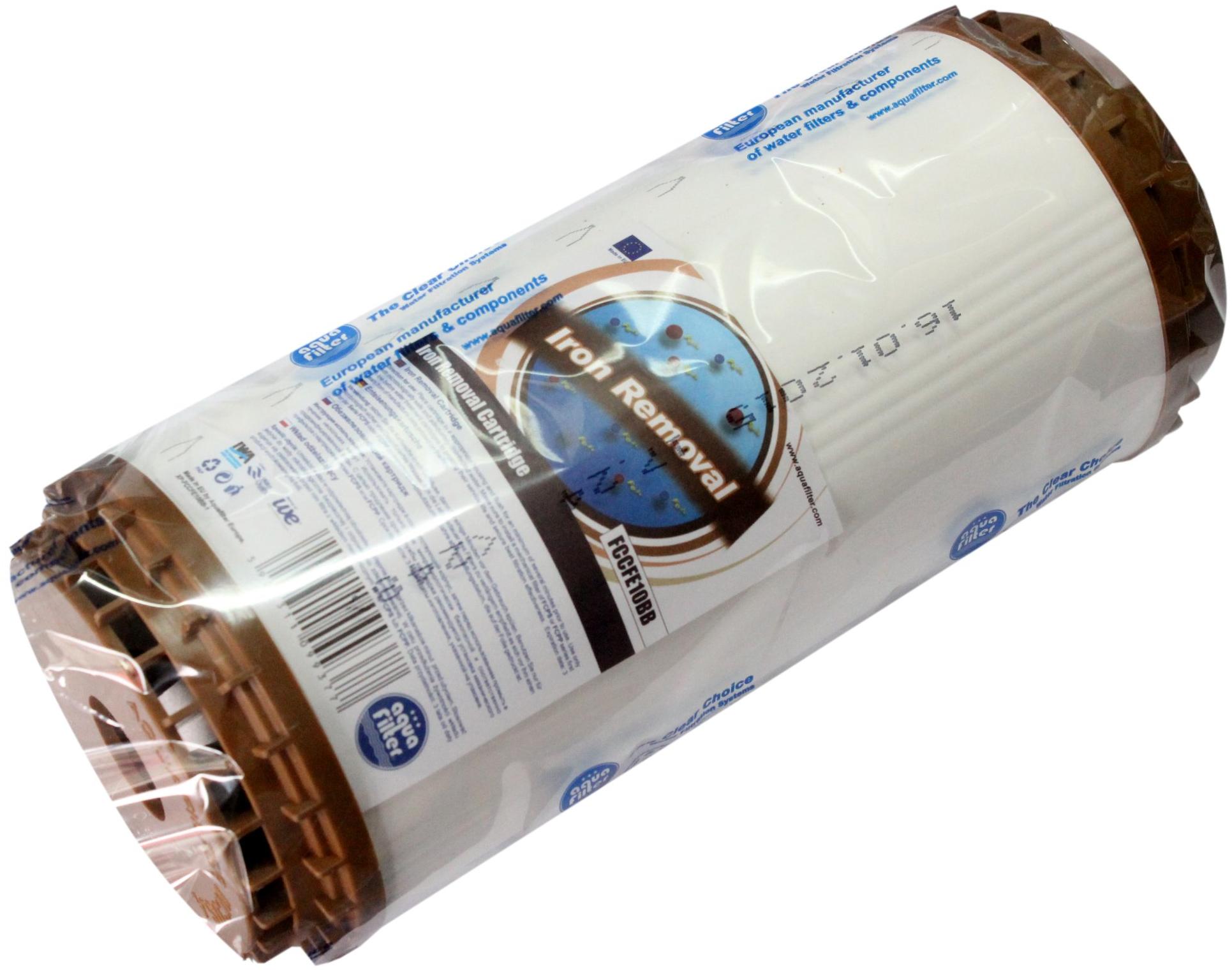 Картридж для обезжелезивания воды 10ВВ (засыпка Birm и Corosex) "Aquafilter" FCCFE10BB, 687 