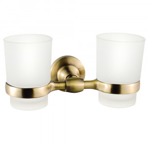 RB52003 Держатель с 2-мя стаканами , стеклянный Raiber