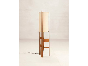 Торшер из тикового дерева