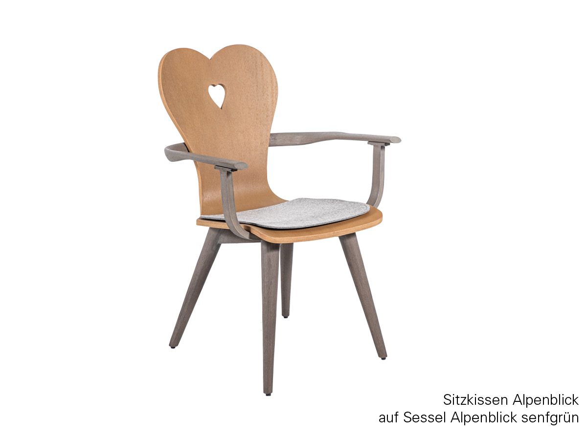 10.00.1640 Подушка кресла Alpenblick чувствовал серый Mbm  - Вид №3