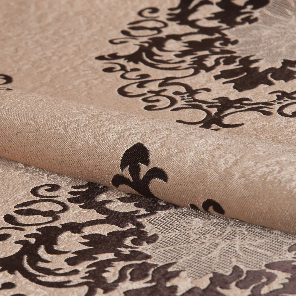 Ткань «Вензель» 1 п/м 280 см блэкаут цвет коричневый ТОРГОВЫЙ ДОМ ТЕКСТИЛЬ STLM-2123065