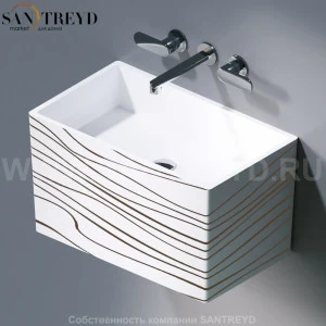 L111.410G Подвесная раковина настенная овальная A. e T. Italia TOWER белая