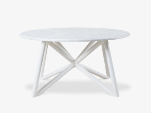 Каррарский мраморный круглый садовый стол