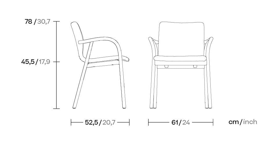 Офисное кресло с мягкой тканью Kettal ARCH-00148471 - Вид №11