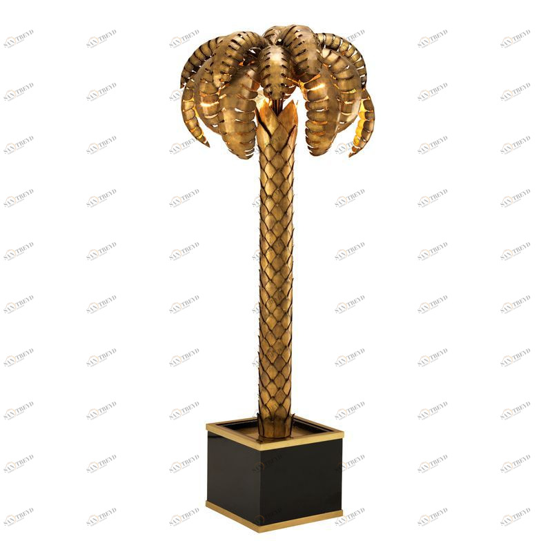 Напольная лампа Palm Tree от Eichholtz 109748 EICHHOLTZ СТАТУЯ, ЭЛИТНЫЕ 059967 Золото;черный 