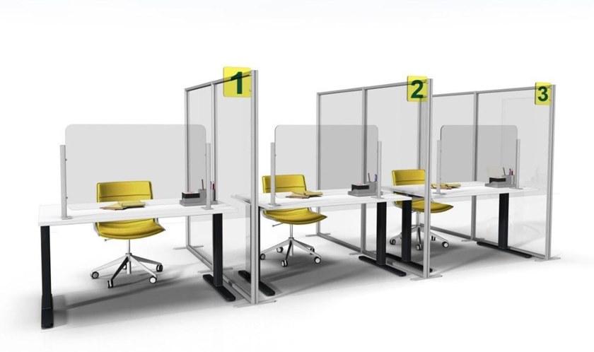 STUDIO T Перегородка стола из метакрилата с ножками Inuno sun-id-1495234 - Вид №2