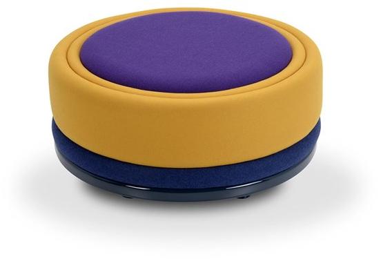 Adrenalina Пуф из круглой ткани с обивкой Mercury sun-id-1478757 - Вид №1