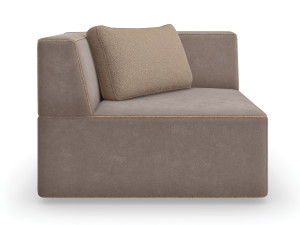 Угловое кресло из нубука