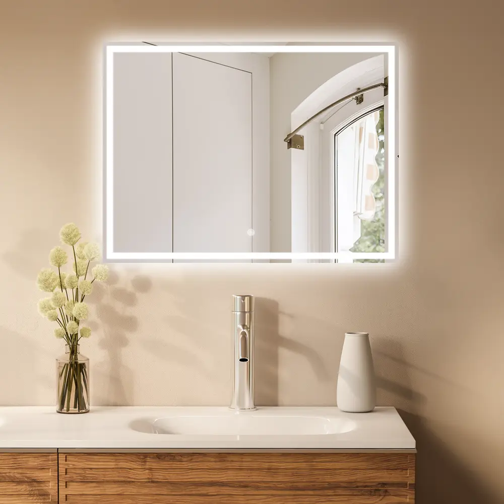 Santreyd Бостон Лайт — зеркало с LED-подсветкой для ванной 80×60 см 89392211 STLM-1483801