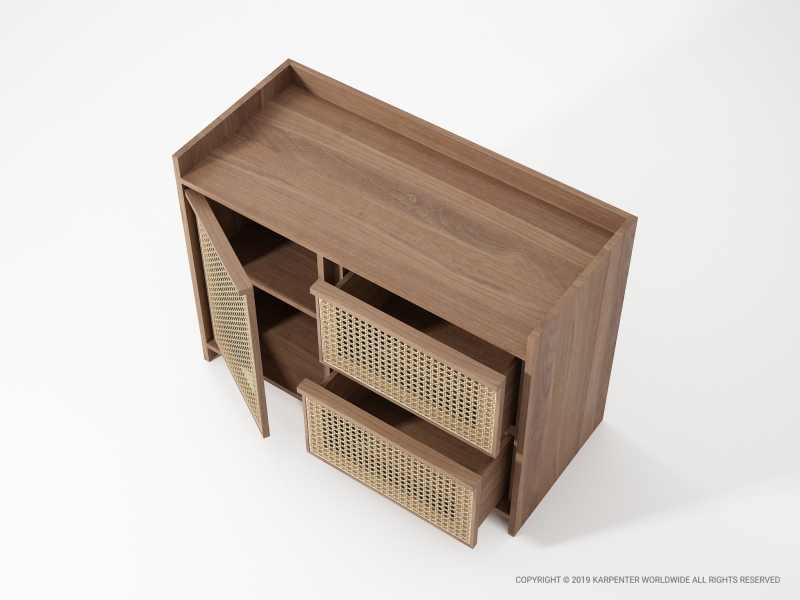 577_1239 Боковая панель с дверцей и 2 ящиками Karpenter ROOTS - Вид №3