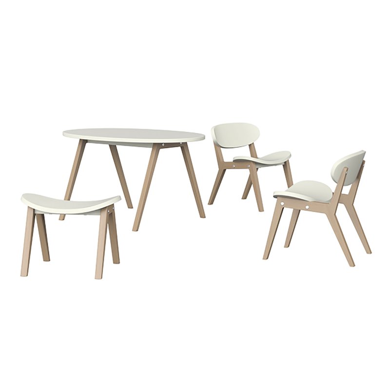 Столик детский молочный Classic ELLIPSE ELLIPSE CLASSIC 257798 Белый;бежевый Santreyd  - Вид №1