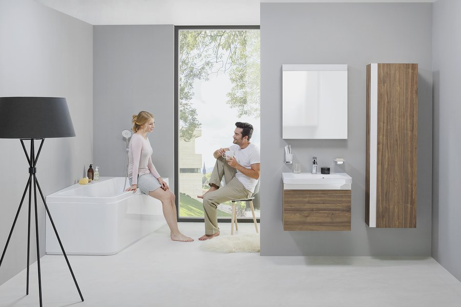 Шкаф боковой SB 10° 450 тёмный орех Ravak X000000753 - Вид №3