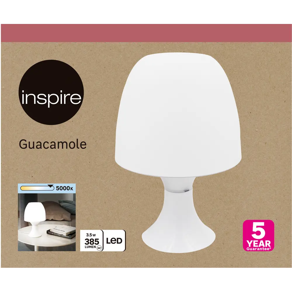 Настольная лампа INSPIRE Guacamole с LED-подсветкой 86493689 STLM-0917123 - Вид №3