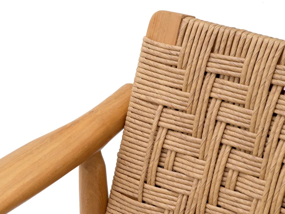 Стул для сада из тикового дерева с подлокотниками Eichholtz Laroc ARCH-00078659 - Вид №4