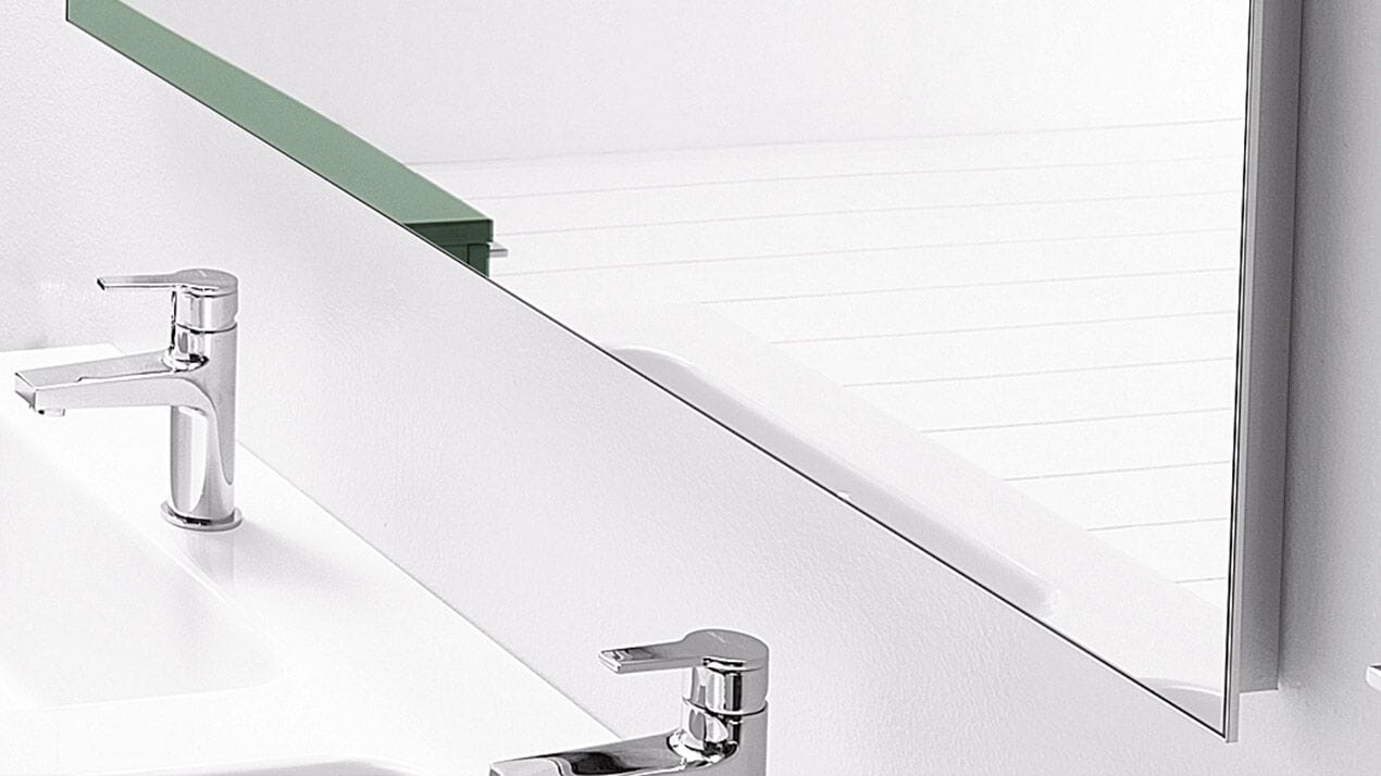 Прямоугольное настенное зеркало для ванной комнаты INDA® SCANNO ARCH-00076271 - Вид №4