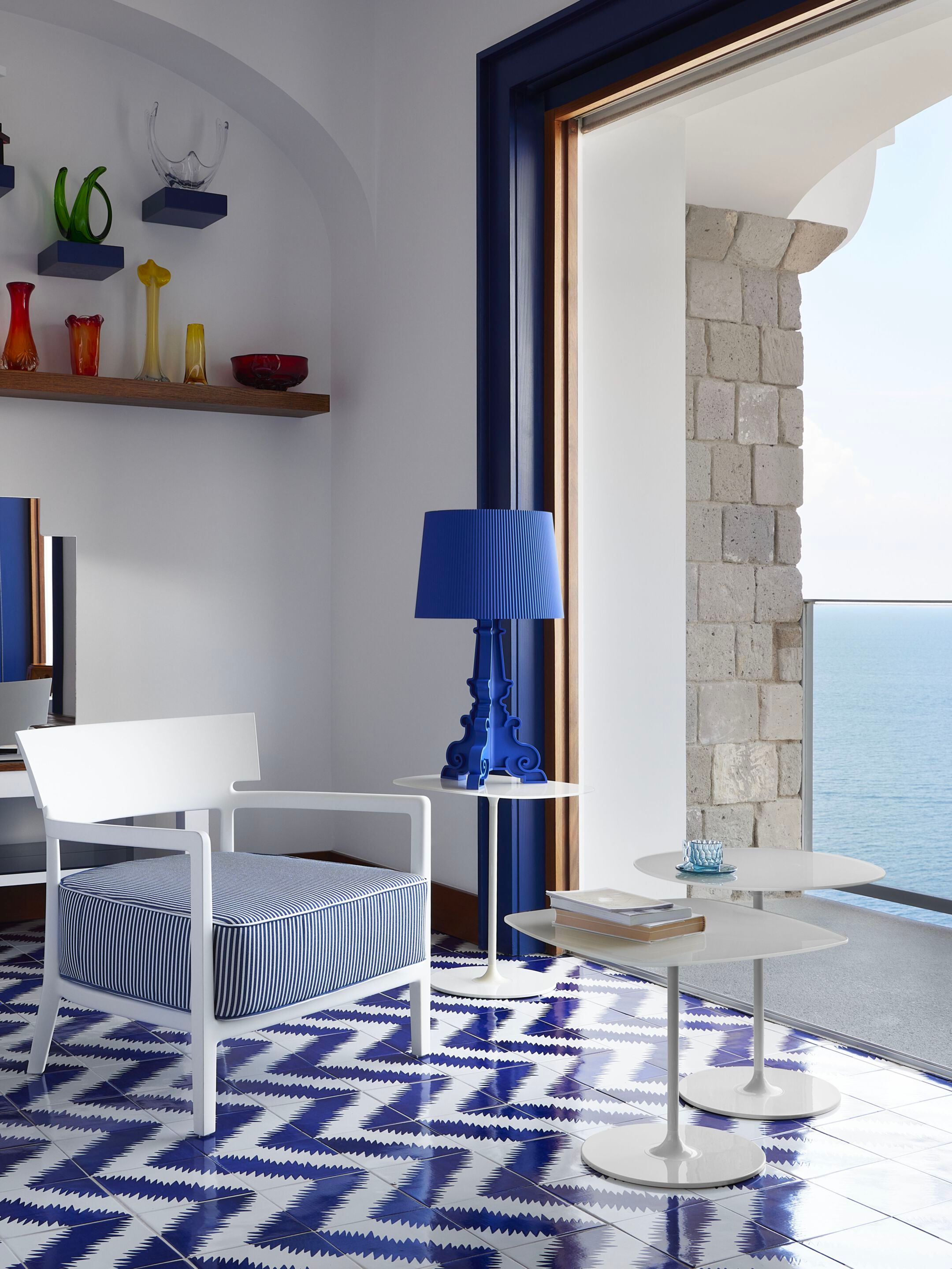 Поликарбонатная светодиодная настольная лампа с регулируемой яркостью Kartell BOURGIE ARCH-00127267 - Вид №42