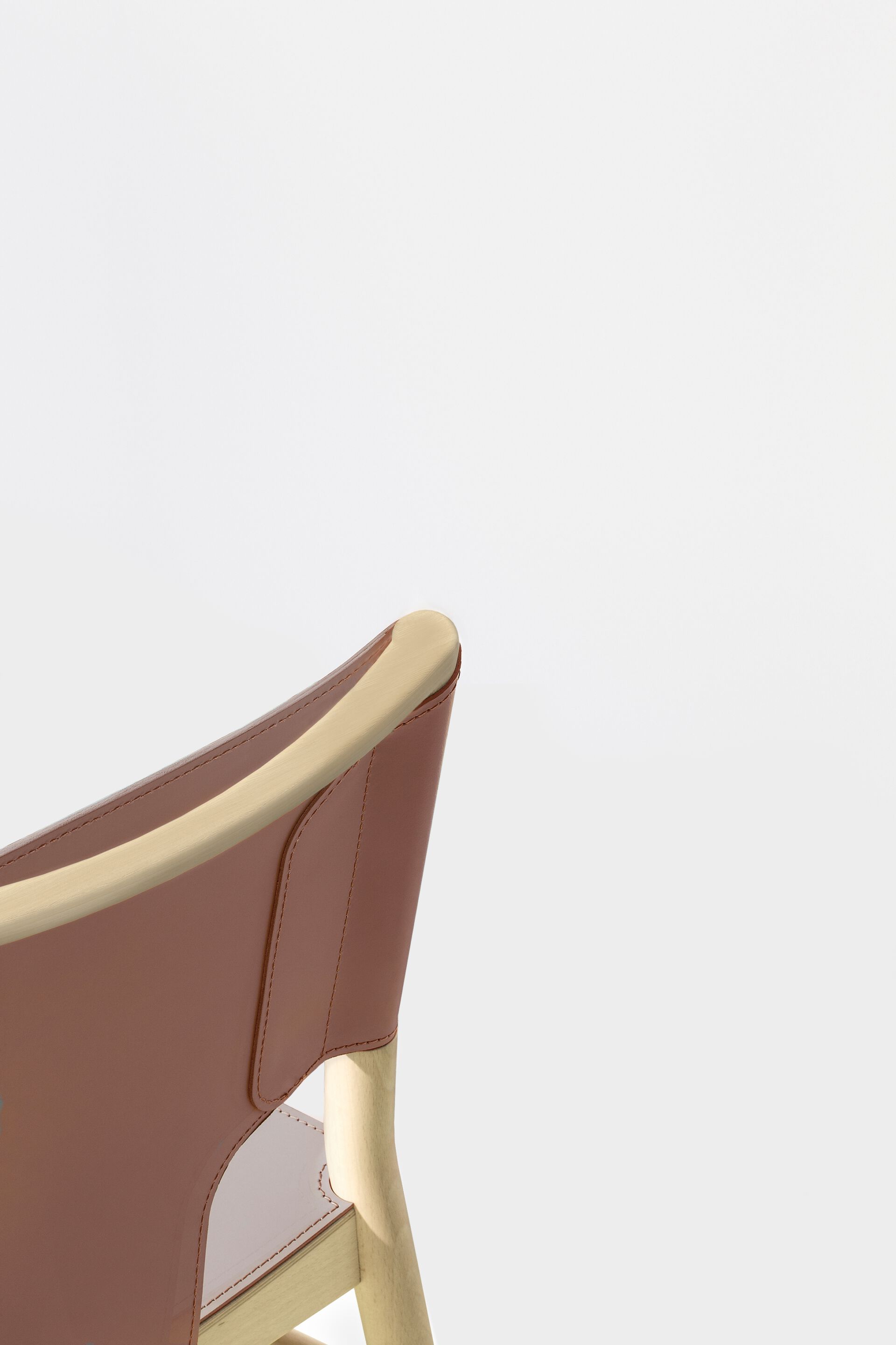 Высокий стул из бука с обитым сиденьем/спинкой Billiani Marimba ARCH-00147488 - Вид №4